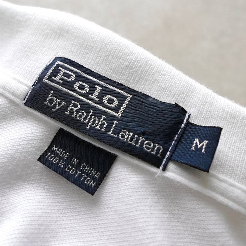 ポロ ラルフローレン ロゴ 刺繍 半袖ポロシャツ ホワイト - NEWSED