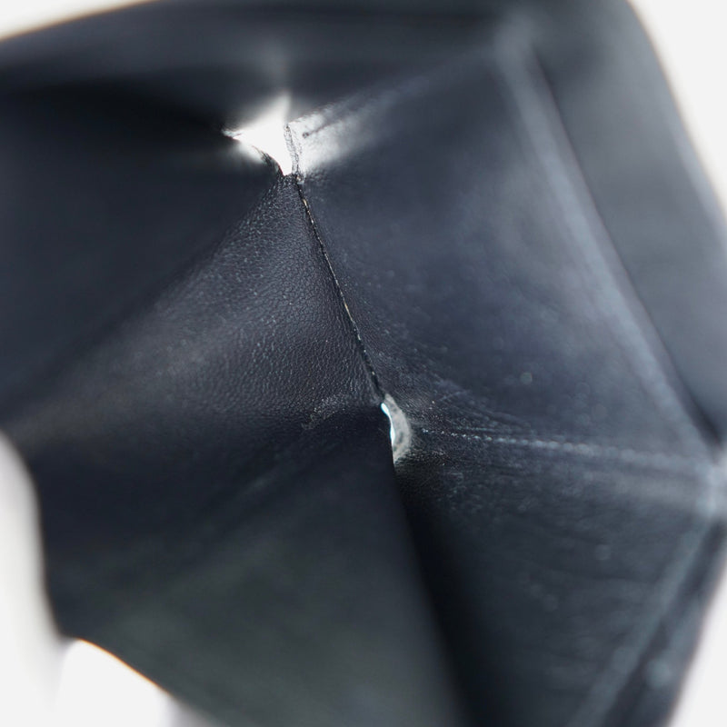 バレンシアガ エブリティ レザー 三つ折り財布 コンパクトウォレット ブラック - NEWSED