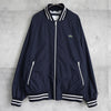 ラコステ ナイロン スタジャン ブルゾン ロゴパッチ ネイビー