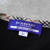 バーバリー ブルーレーベル ホースロゴ 刺繍 ノバチェック 七分袖 カーディガン ブラック レディース