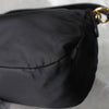 Prada nylon/leather ribbon handbag in black