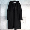 MM6 Maison Margiela Zip-up Hooded Coat Wool Coat Long Coat Different Material Switching