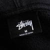 Stüssy 徽标刺绣黑色连帽衫