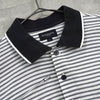 Burberry Border Horse Logo Embroidered Long Sleeve Polo Shirt in Gray/White