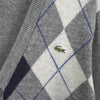 Lacoste 徽标贴片菱形开衫（灰色）