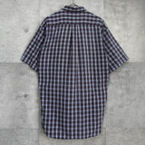 バーバリー ノバチェック ホースロゴ 刺繍 半袖シャツ ブラック / ホワイト - NEWSED