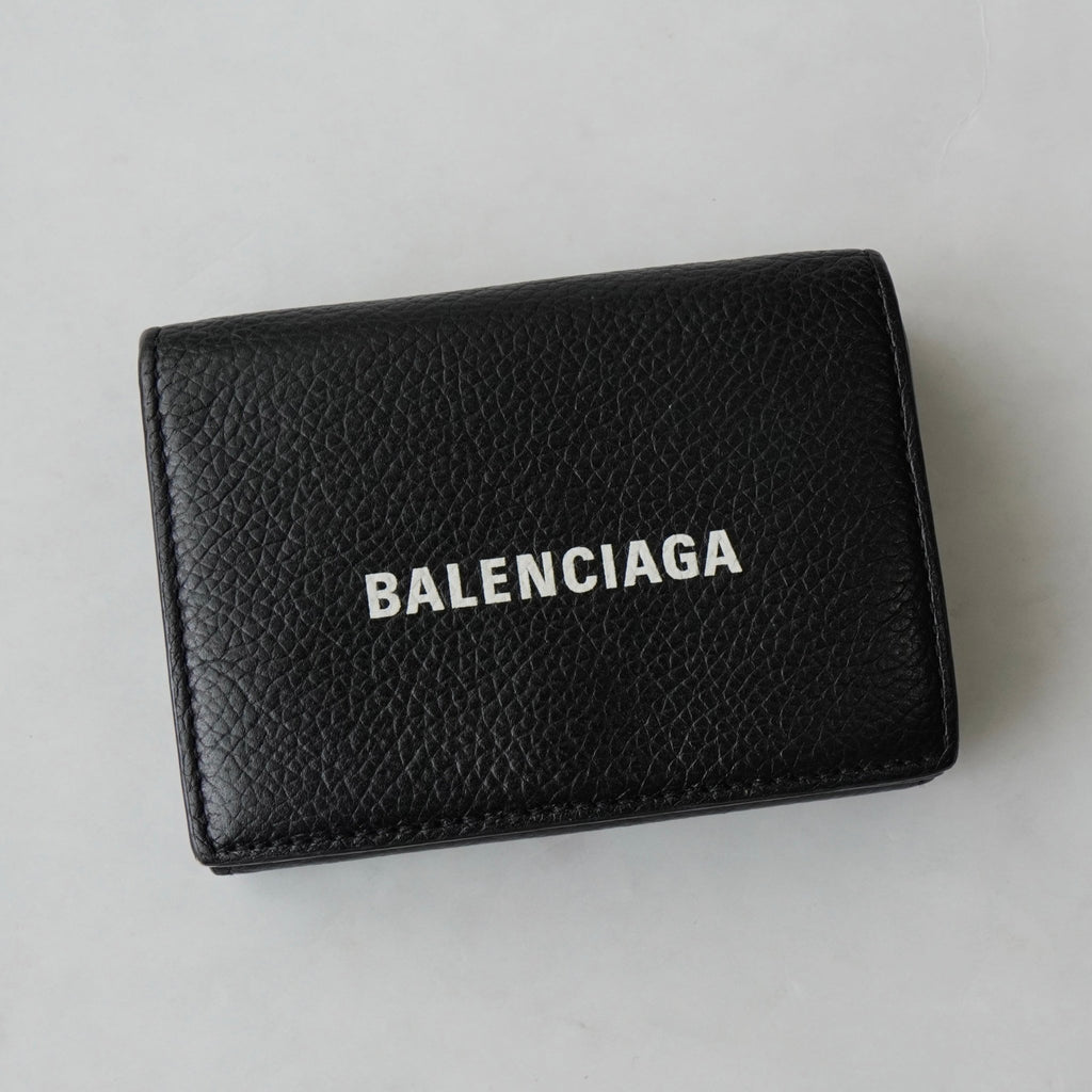 1309 ファッション BALENCIAGA ブラック 三つ折り財布