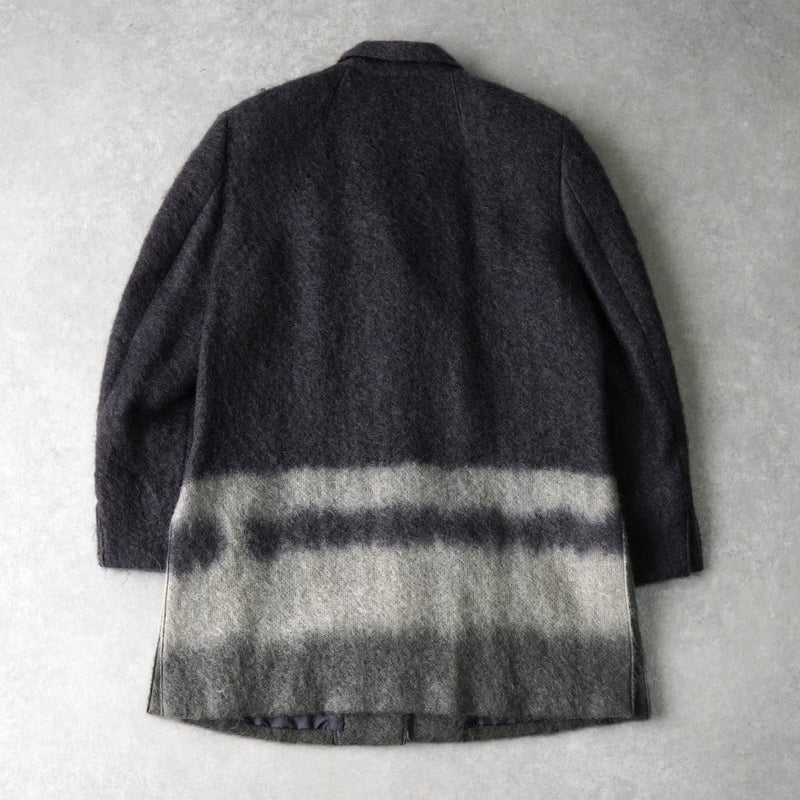 ジバンシィ ショールカラー グラデーション モヘア ジャケット コート グレー - NEWSED