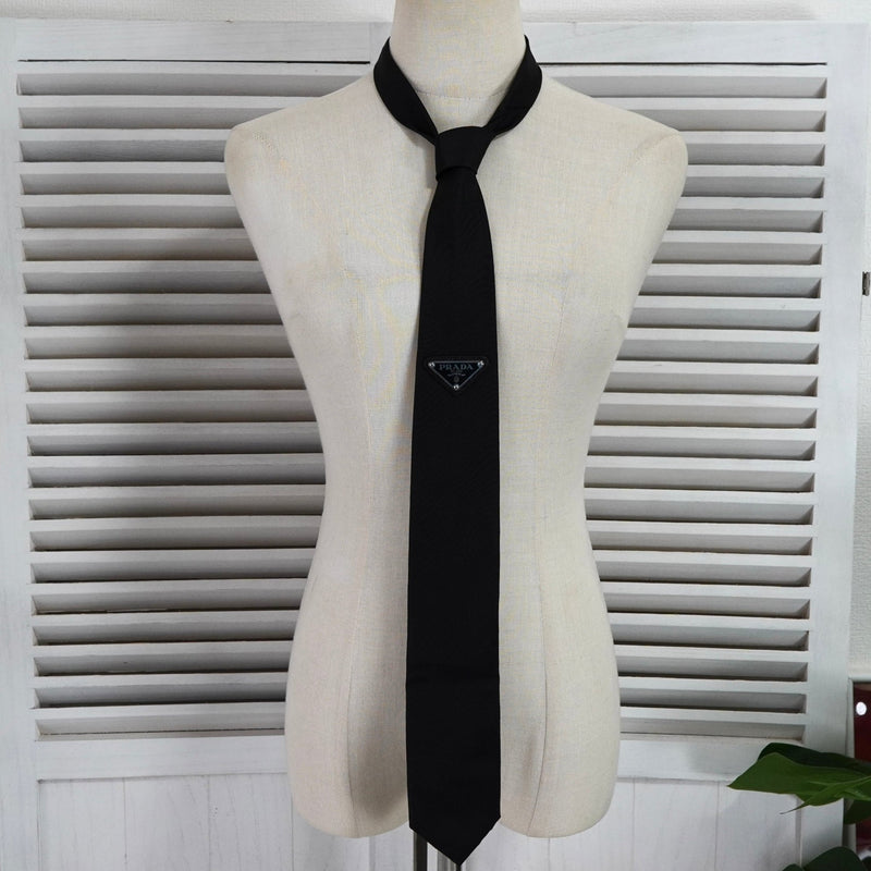 ネクタイ トライアングルロゴ ナイロン ベルト ブラック - NEWSED