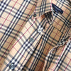 Burberry 米色马标刺绣 Nova 格纹短袖衬衫