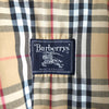 Burberry Vintage Corduroy Collar Overalls Half Coat Cotton Jacket Ivory