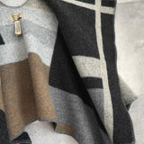 バーバリー カシミヤ混紡 ポンチョ ケープコート マルチカラー レディース - NEWSED