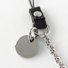 Prada Skull Charm Key Ring Keychain Silver
