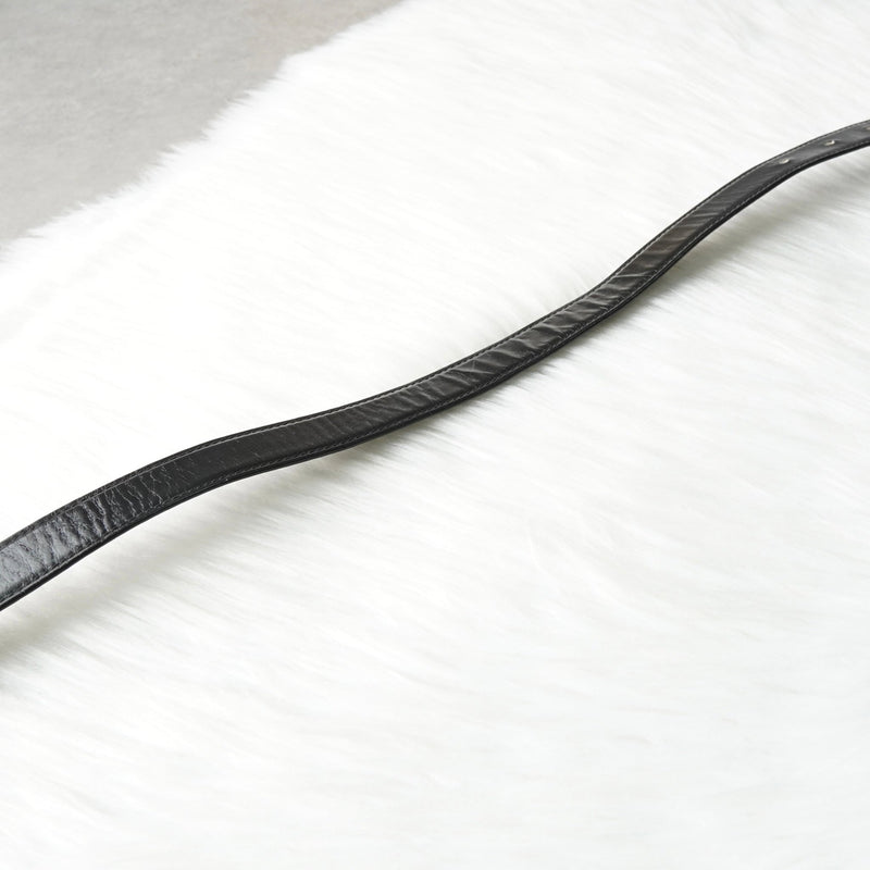 セリーヌ ヴィンテージ 輪馬車 サルキー レザー ベルト ブラック レディース - NEWSED