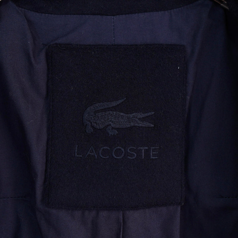 ラコステ ウールコート チェスターコート オーバーコート ネイビー - NEWSED