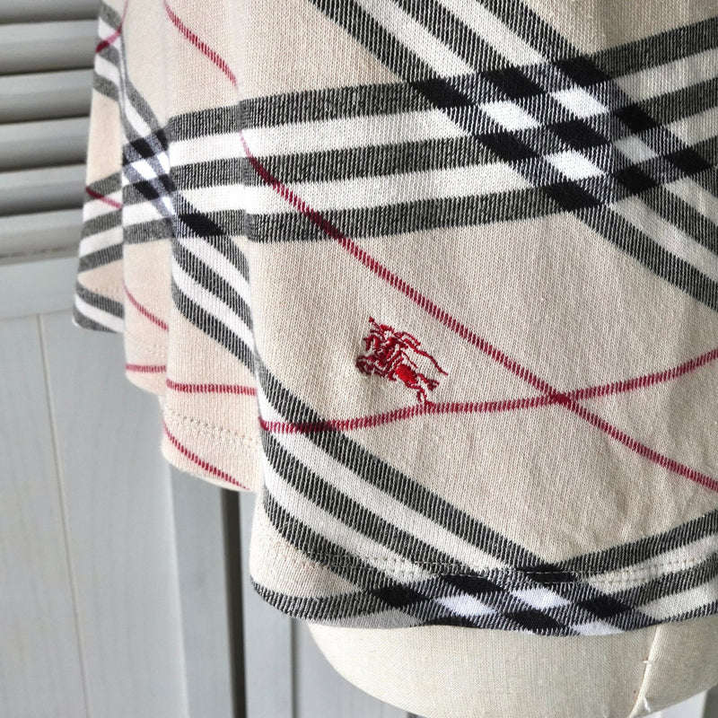 バーバリー ノバチェック ホースロゴ 刺繍 半袖トップス ベージュ レディース - NEWSED