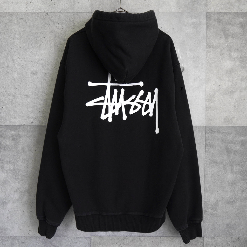 Stussy 徽标连帽衫 黑色
