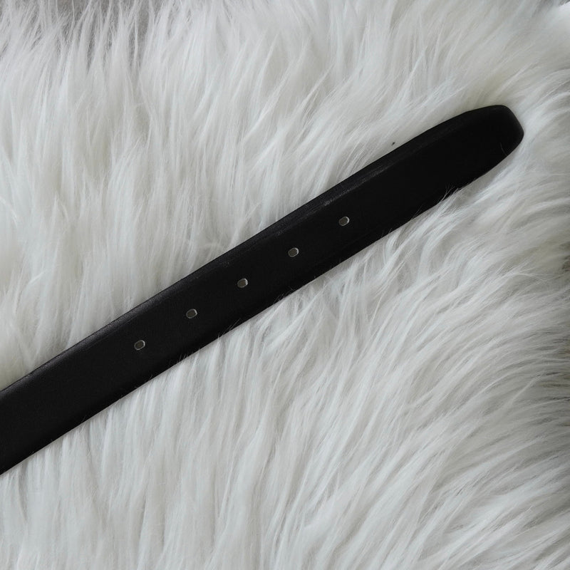 セリーヌ トリオンフ レザー ベルト ゴールド / ブラック - NEWSED