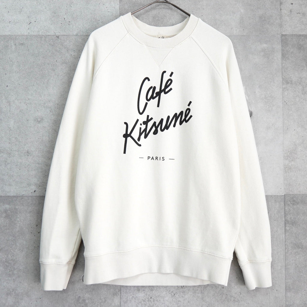 Maison Kitsune Cafe Kitsune 印花运动衫 象牙色