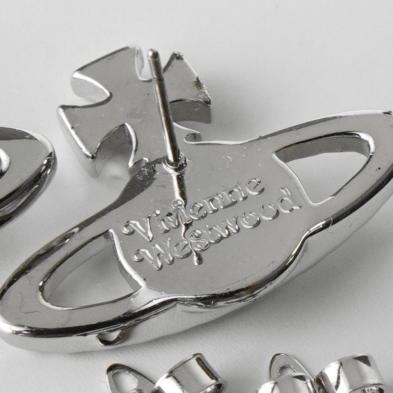 ヴィヴィアン ウエストウッド オーブ ラインストーン シルバー ピアス 箱付き - NEWSED