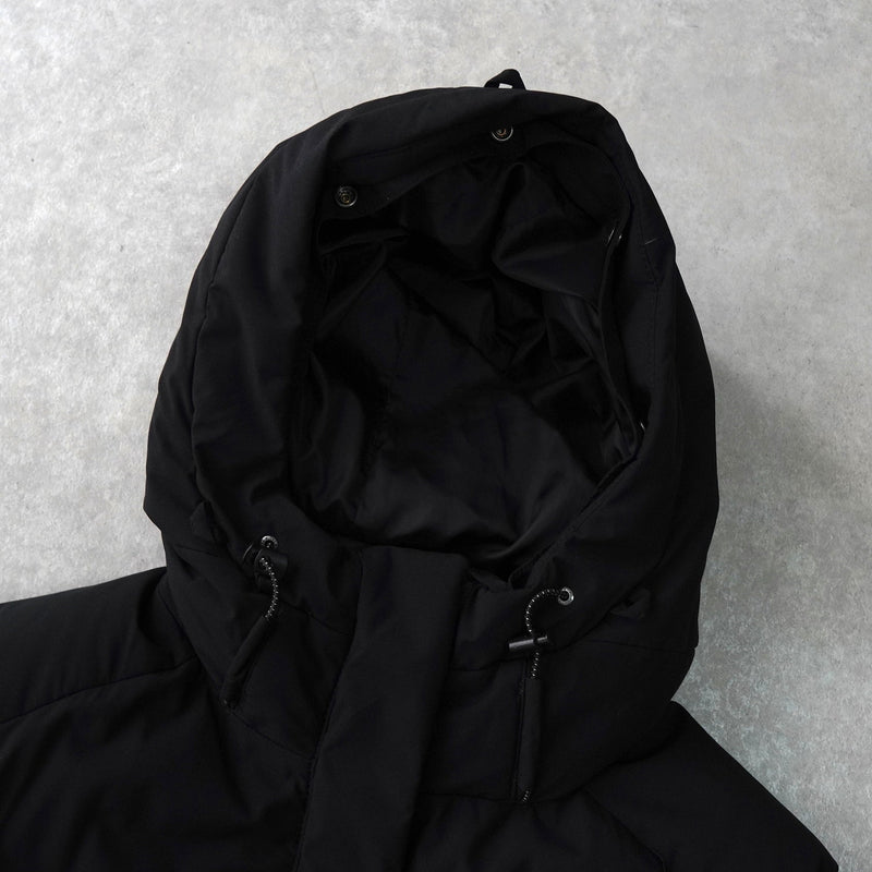 ザ ノースフェイス ドライベント ロゴ ロング丈 ダウンジャケット ダウンコート ブラック - NEWSED