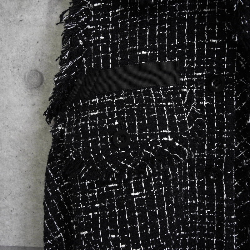 サカイ ツイード ベスト ブラック レディース - NEWSED