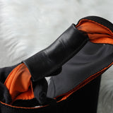 エムエムシックス メゾン マルジェラ ナイロン ジャパニーズバッグ スモール ハンドバッグ ブラック / オレンジ - NEWSED