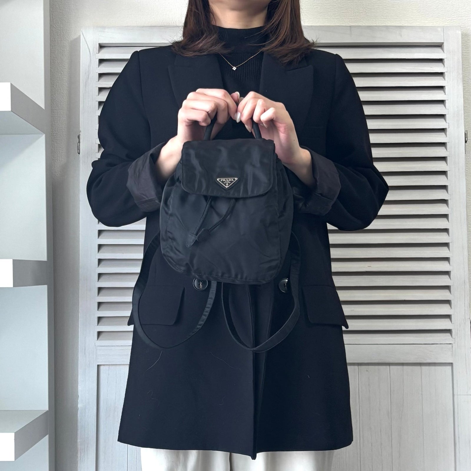 【極美品】PRADA ポコノ　バックパック　テスートナイロン　トライアングルロゴ プラダ ポコノ テスート ナイロン トライアングルロゴ リュック