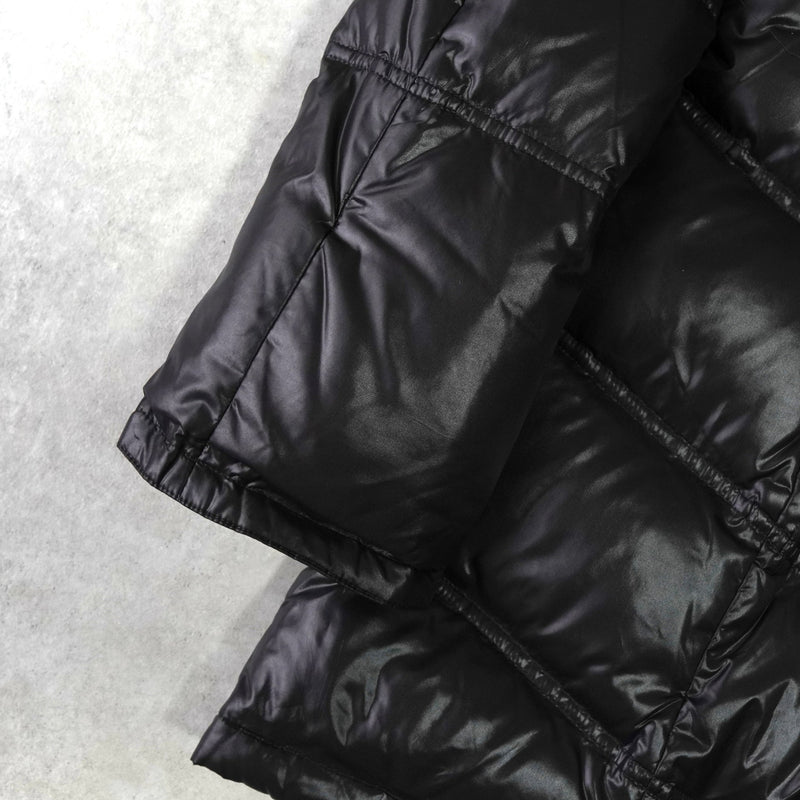 バーバリー ブルーレーベル ホースロゴ ノバチェック裏地 ロング ダウンジャケット レディース ダークブラウン - NEWSED