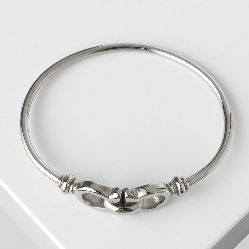 サルバトーレ フェラガモ ガンチーニ バングル シルバー 箱付き - NEWSED