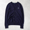 フレッドペリー カーディガン  ロゴ刺繍 ネイビー