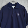 Adidas Trefoil Logo Short Sleeve Polo Shirt, Navy