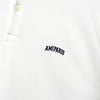 Amiparis Amiparis 徽标刺绣白色短袖 Polo 衫