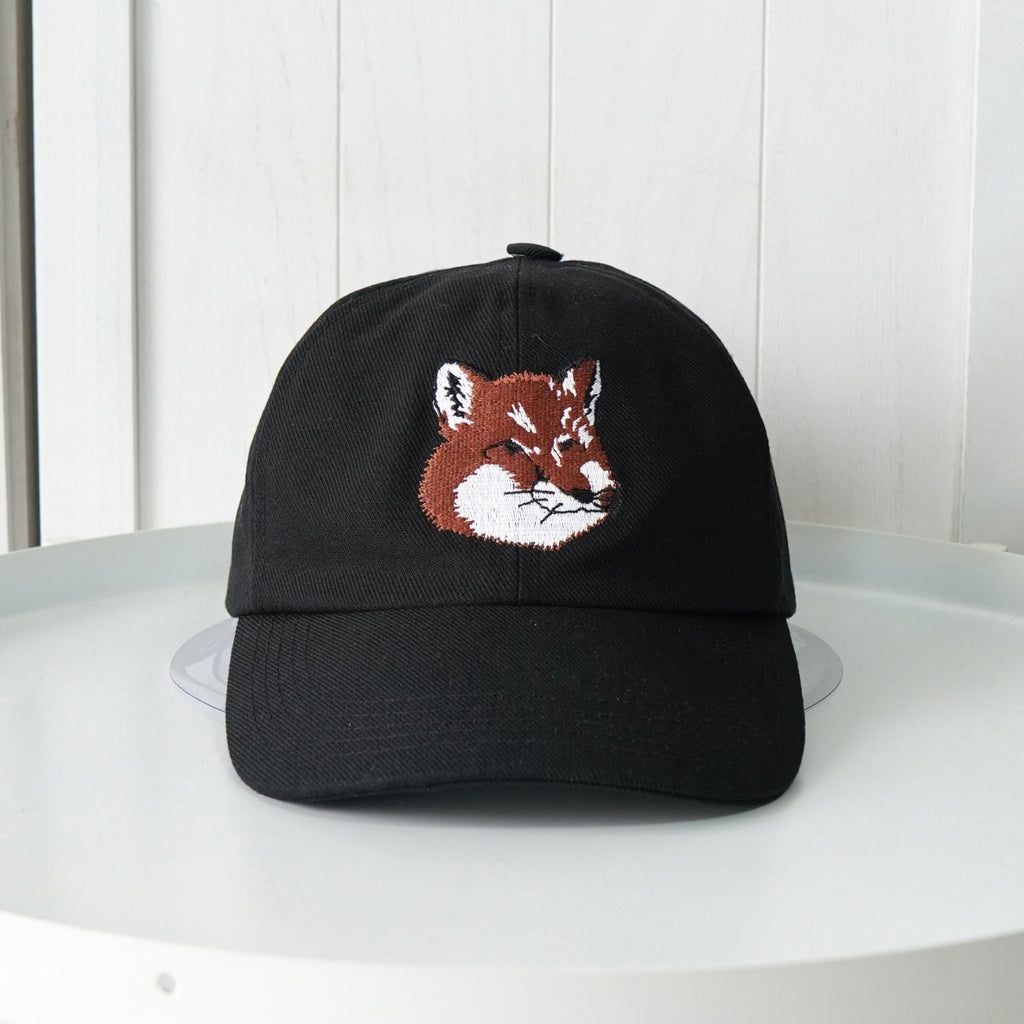 メゾン キツネ フォックスヘッド キャップ ブラック