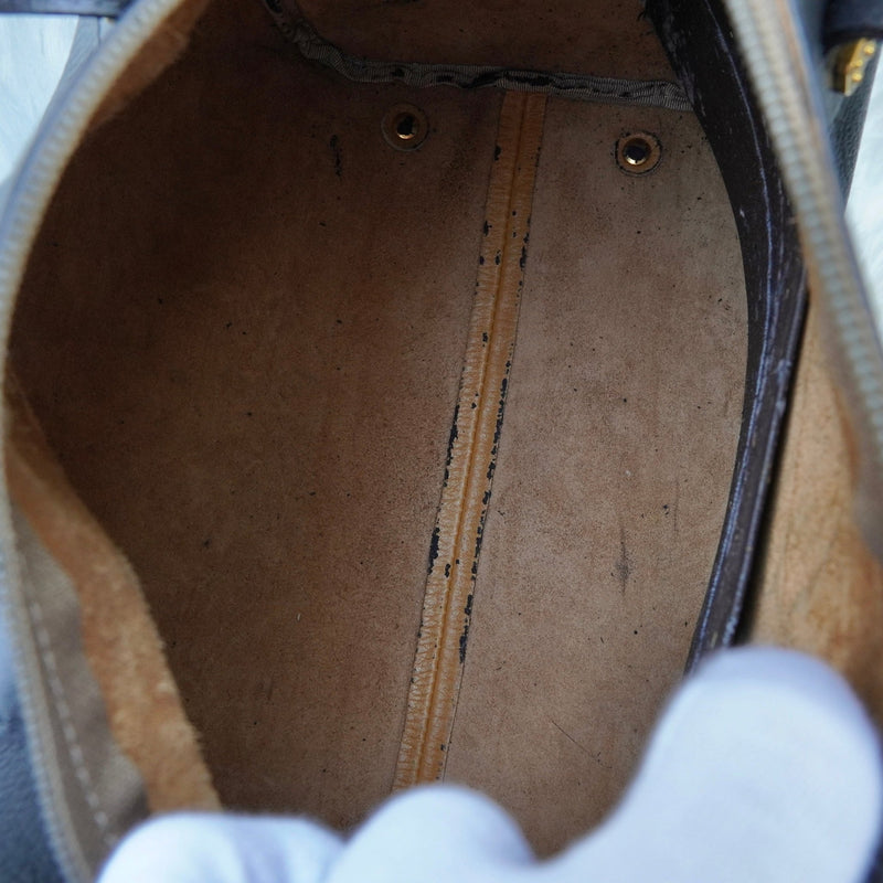 ロエベ アナグラム ミニボストンバッグ ハンドバッグ ブラック - NEWSED