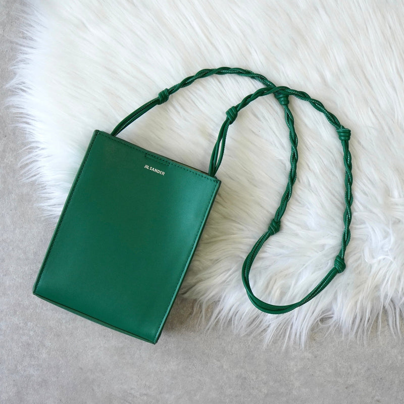 ジルサンダー タングル スモール レザー ショルダーバッグ グリーン