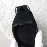 サルバトーレ フェラガモ ゴールド ガンチーニ スエード ミニ ハンドバッグ 自立型 ブラック - NEWSED