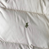 ポロ ラルフローレン ダウンジャケット スモールポニーロゴ 刺繍 ベージュ - NEWSED