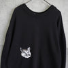 Maison Kitsune 黑色狐狸头超大款卫衣