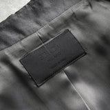 プラダ サテン クロップド ジャケット テーラードジャケット グレー レディース - NEWSED