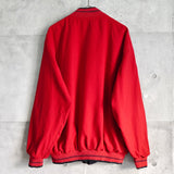 ラコステ ヴィンテージ リバーシブル スタジャン ブルゾン ロゴパッチ ダークネイビー/レッド - NEWSED