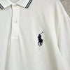 Ralph Lauren 白色徽标短袖 Polo 衫