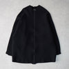 Y-3 Mohair Blouson No Collar Oversized Zip-up Black