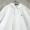 Ralph Lauren 白色徽标短袖 Polo 衫