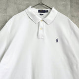 ラルフローレン ロゴ 半袖ポロシャツ ホワイト - NEWSED