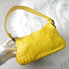 Bottega Veneta 黄色 Intrecciato 皮革单肩包
