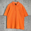 ナイキ ゴルフ スウッシュロゴ ハーフジップ 半袖ポロシャツ オレンジ