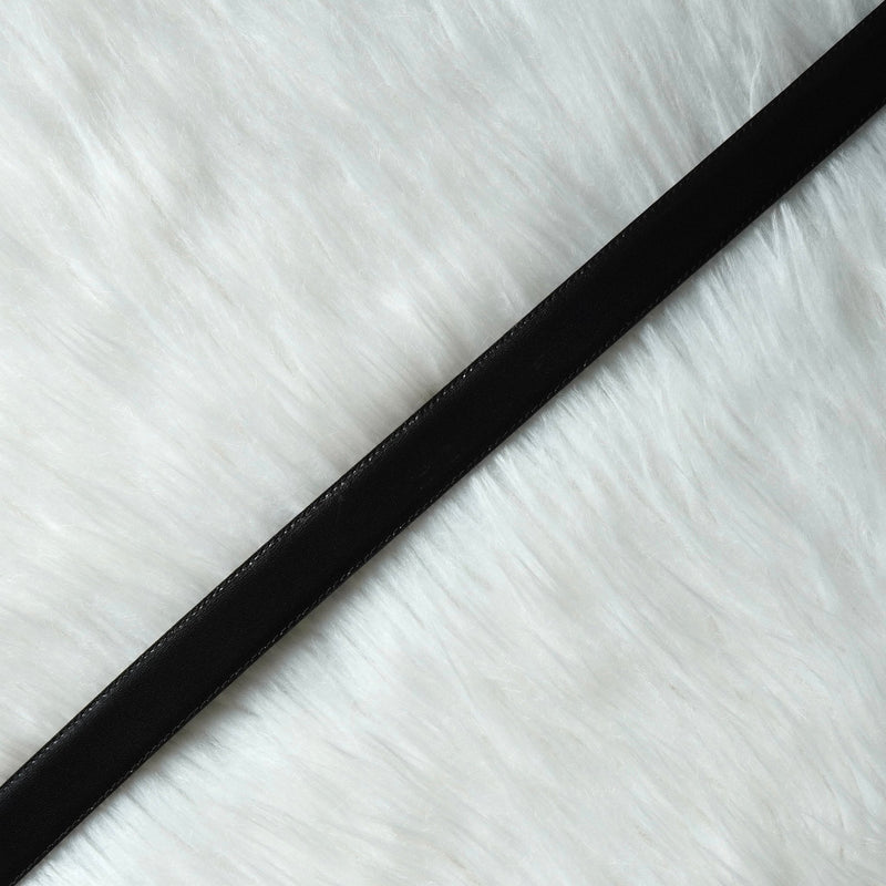 セリーヌ ヴィンテージ サルキー 輪馬車 レザー ベルト ブラック / ゴールド - NEWSED