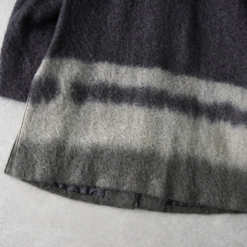 ジバンシィ ショールカラー グラデーション モヘア ジャケット コート グレー - NEWSED