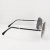 Chanel mirrored sunglasses in silver
